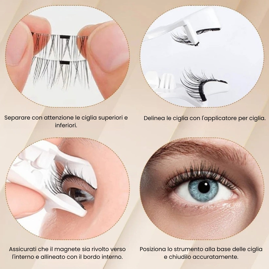 Ciglia Magnetiche™ | Niente più colla disordinata!