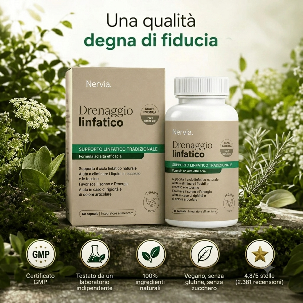 PALAMOT™ Capsule per il Drenaggio Linfatico · Trasformazione Completa in 60 Giorni