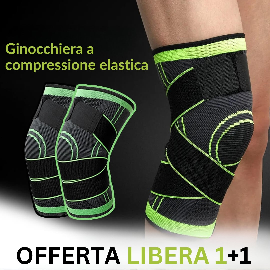 MILAIUN Ginocchiera Ortopedica, 2 pezzi Ginocchiera sportiva Uomo e Donna, Tutore Ginocchio, Elastica Antiscivolo Fascia Compressione Ginocchio, per Allevia Gli Infortuni Sportivi e l'Artrite(M