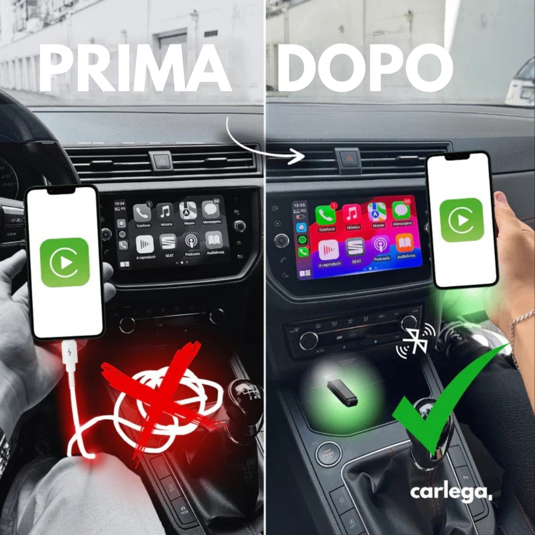 Adattatore wireless per CarPlay/AndroidAuto con penna