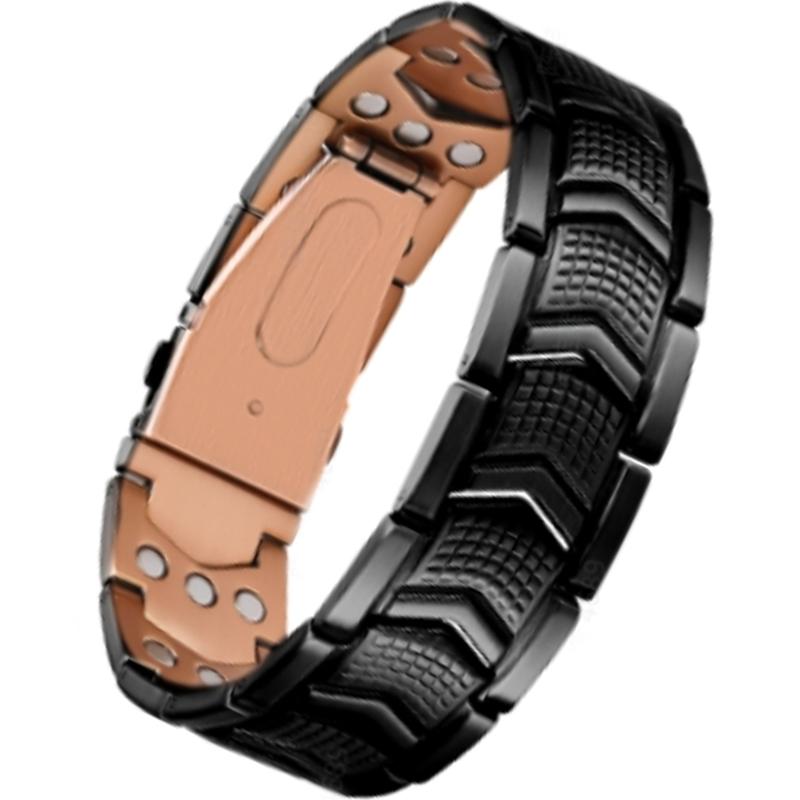 Bracciale da uomo in rame Jecanori - Chiusura pieghevole premium Outdoorfun