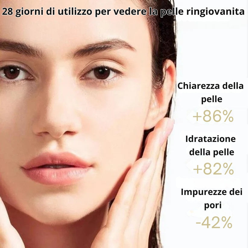 GoldenBeauty - Maschera esfoliante dorata | Pelle giovane in 28 giorni