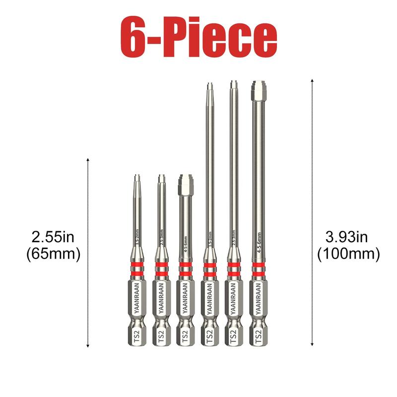 Set Cacciaviti Magnetici con Punta Esagonale per Viti Varie