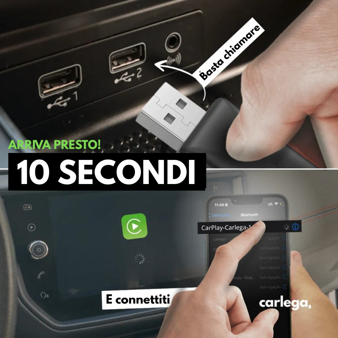 Adattatore wireless per CarPlay/AndroidAuto con penna