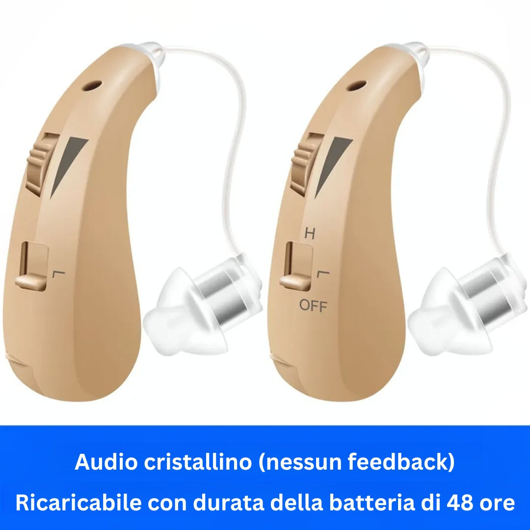 Apparecchi acustici ricaricabili