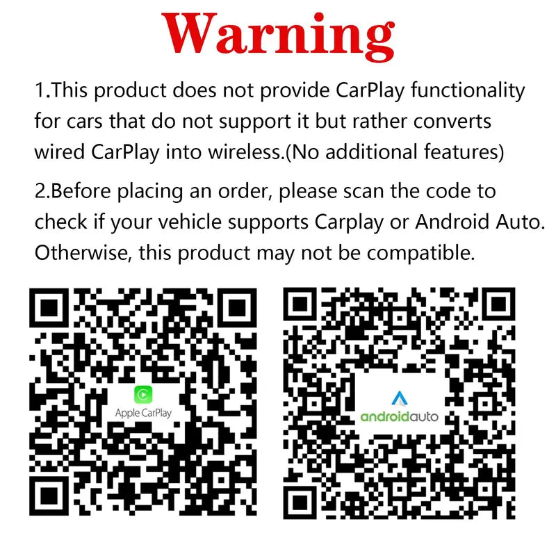 Adattatore CarPlay wireless, adatto solo al 98% delle auto con CarPlay dal 2016 in poi, piccolo adattatore CarPlay wireless USB (applicabile ad Apple CarPlay), passa da cablato a wireless