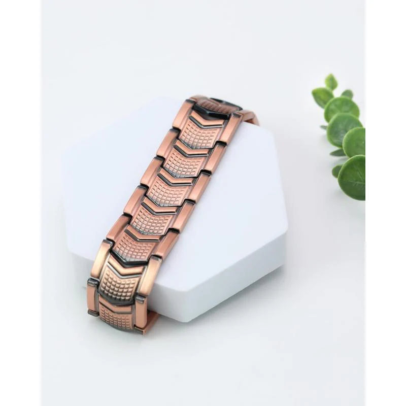 Bracciale da uomo in rame Jecanori - Chiusura pieghevole premium Outdoorfun