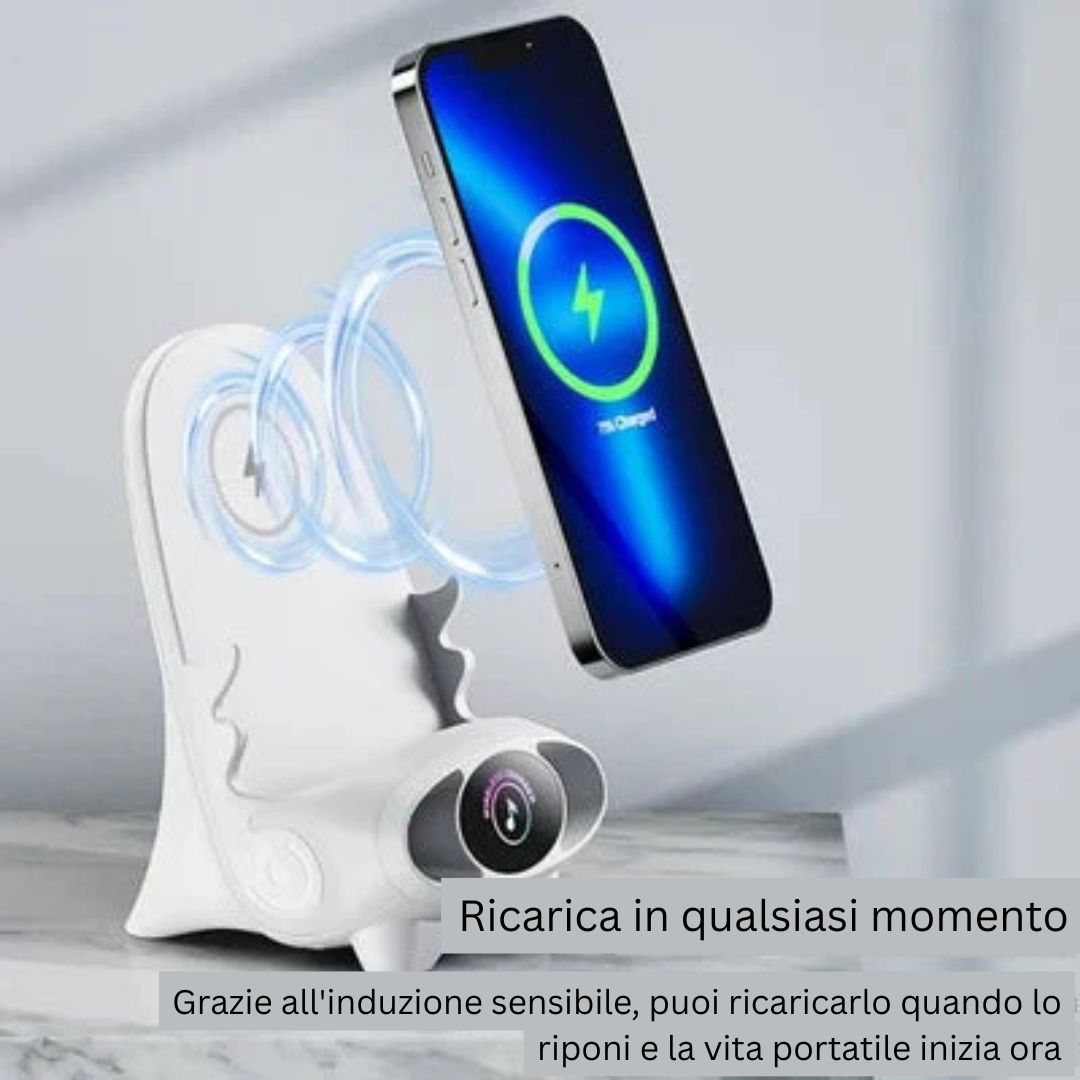 Mini supporto per caricabatterie per telefono a forma di sedia