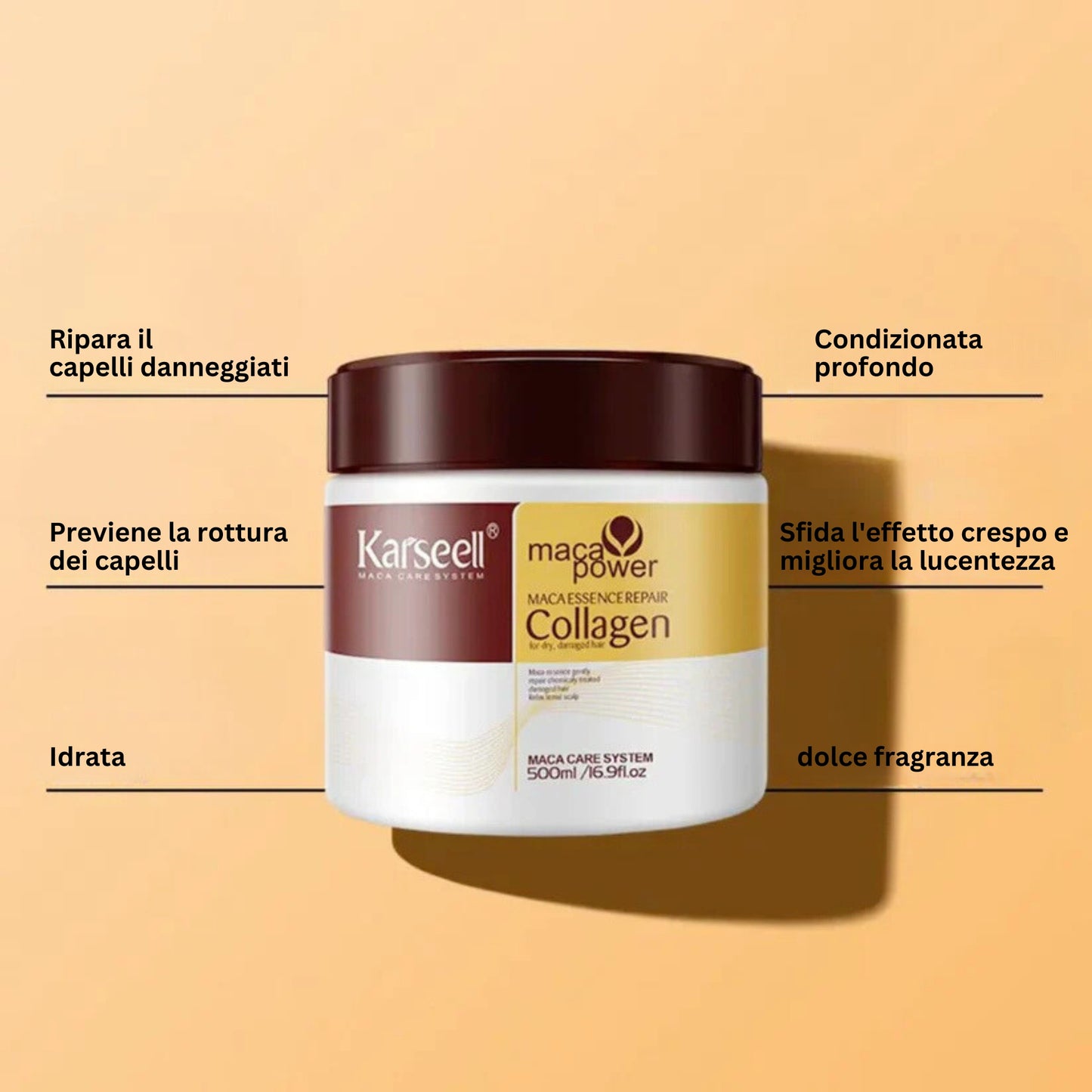 Maschera al collagene naturale + applicatore in regalo
