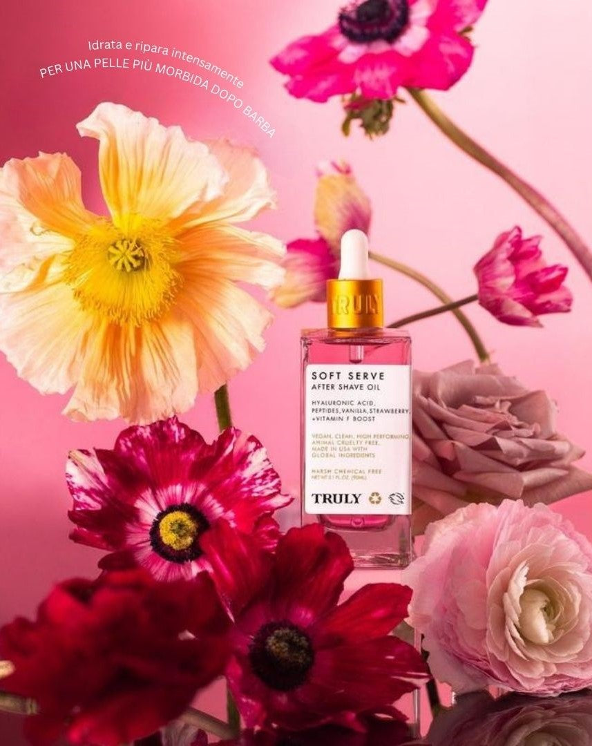 Olio dopobarba delicato - Profumo di fragola e vaniglia