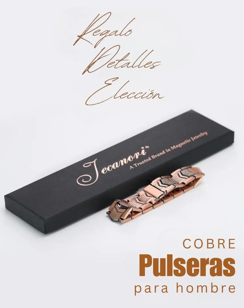 Bracciale da uomo in rame Jecanori - Chiusura pieghevole premium Outdoorfun