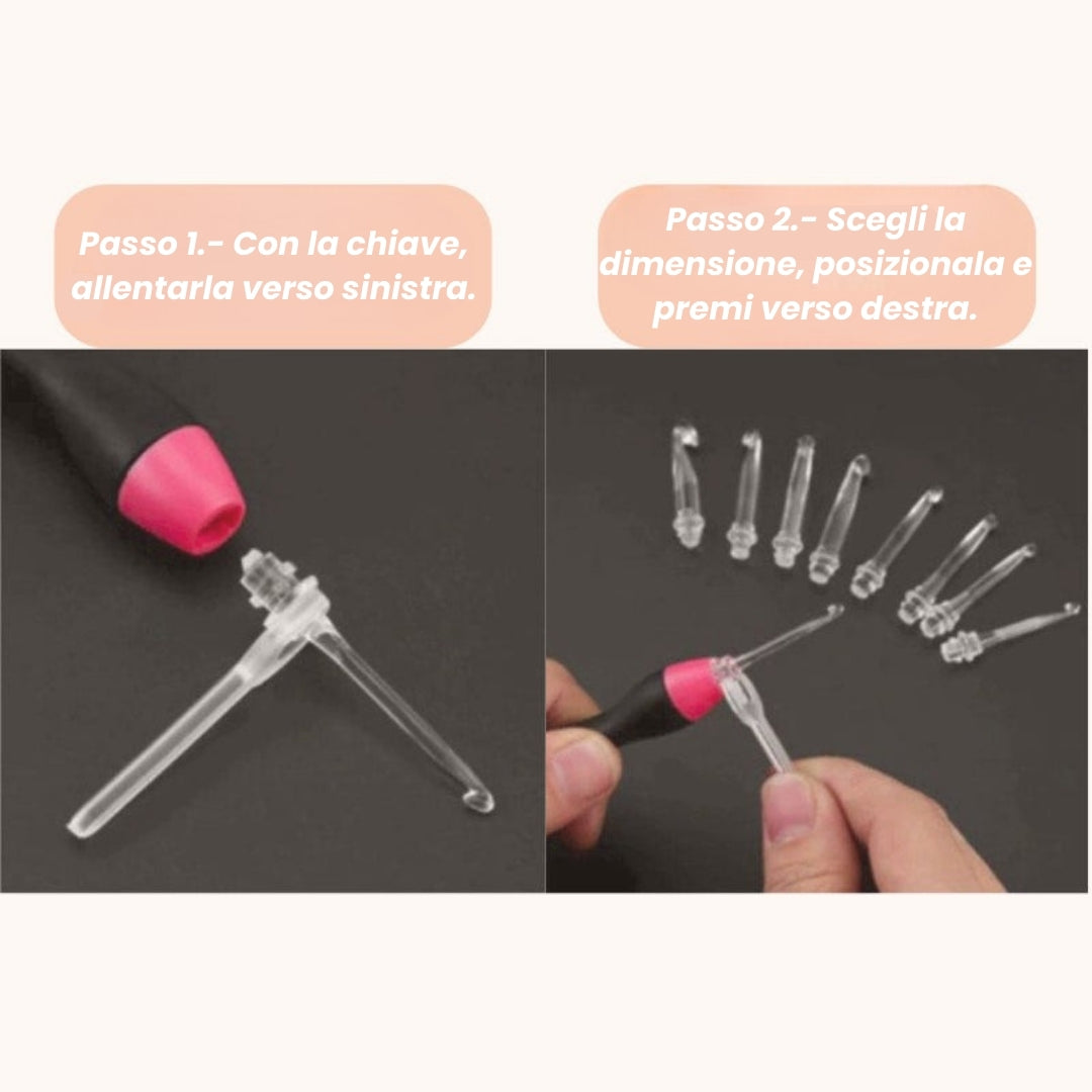 TejePlus - Kit per uncinetto LED 11 in 1 + custodia e caricabatteria GRATUITI.