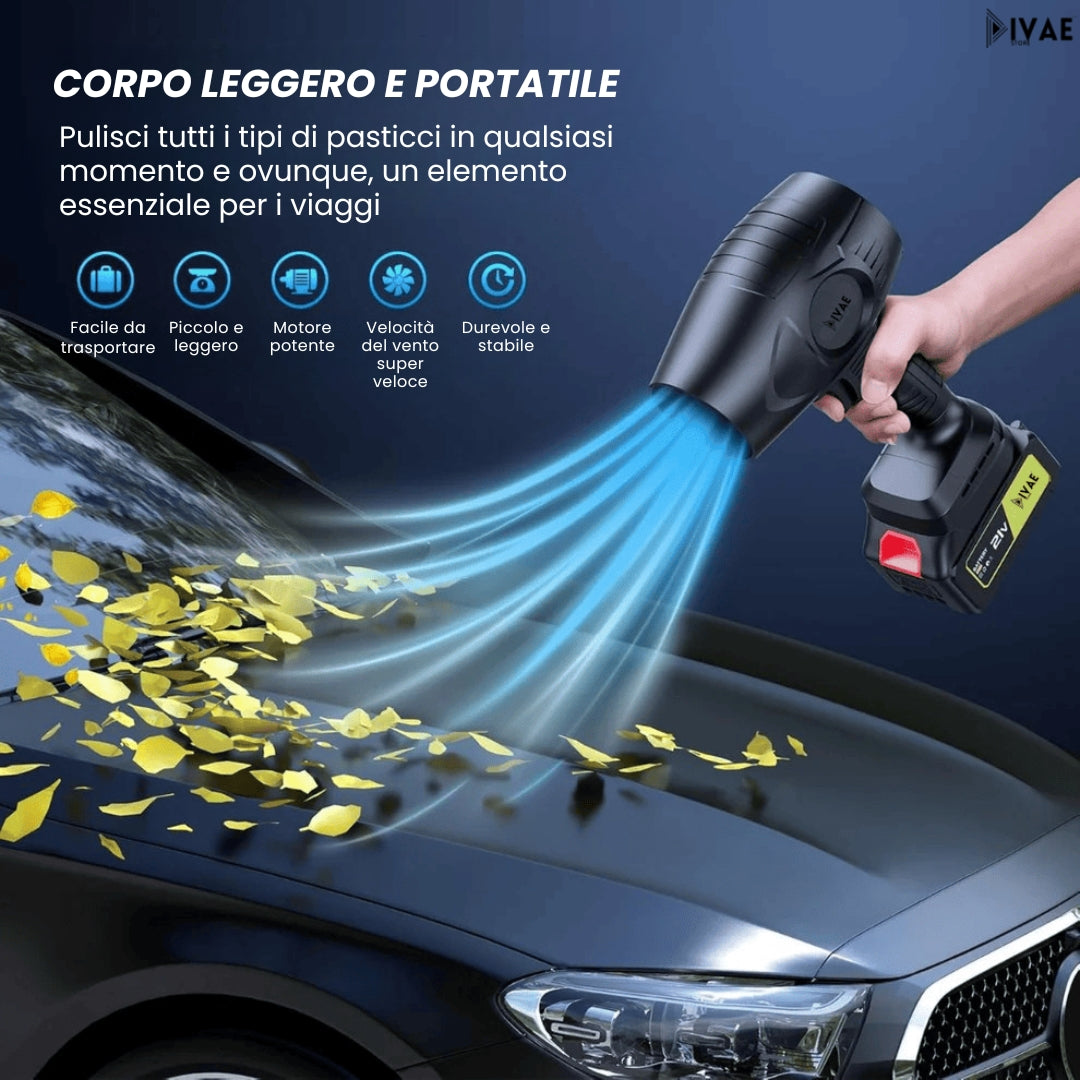 AirBlaster Pro™ con 2 batterie e custodia per il trasporto GRATUITA