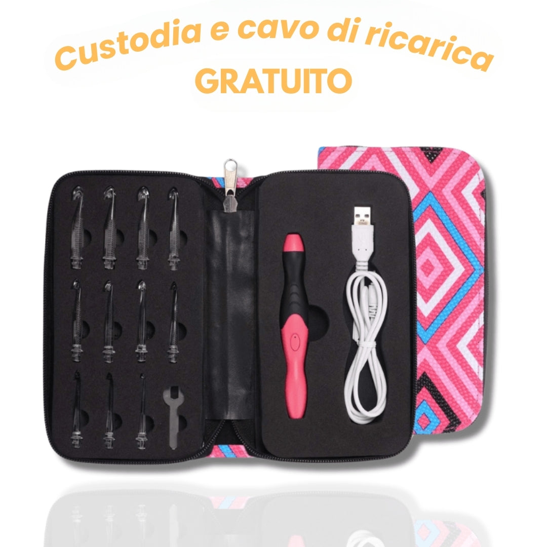 TejePlus - Kit per uncinetto LED 11 in 1 + custodia e caricabatteria GRATUITI.