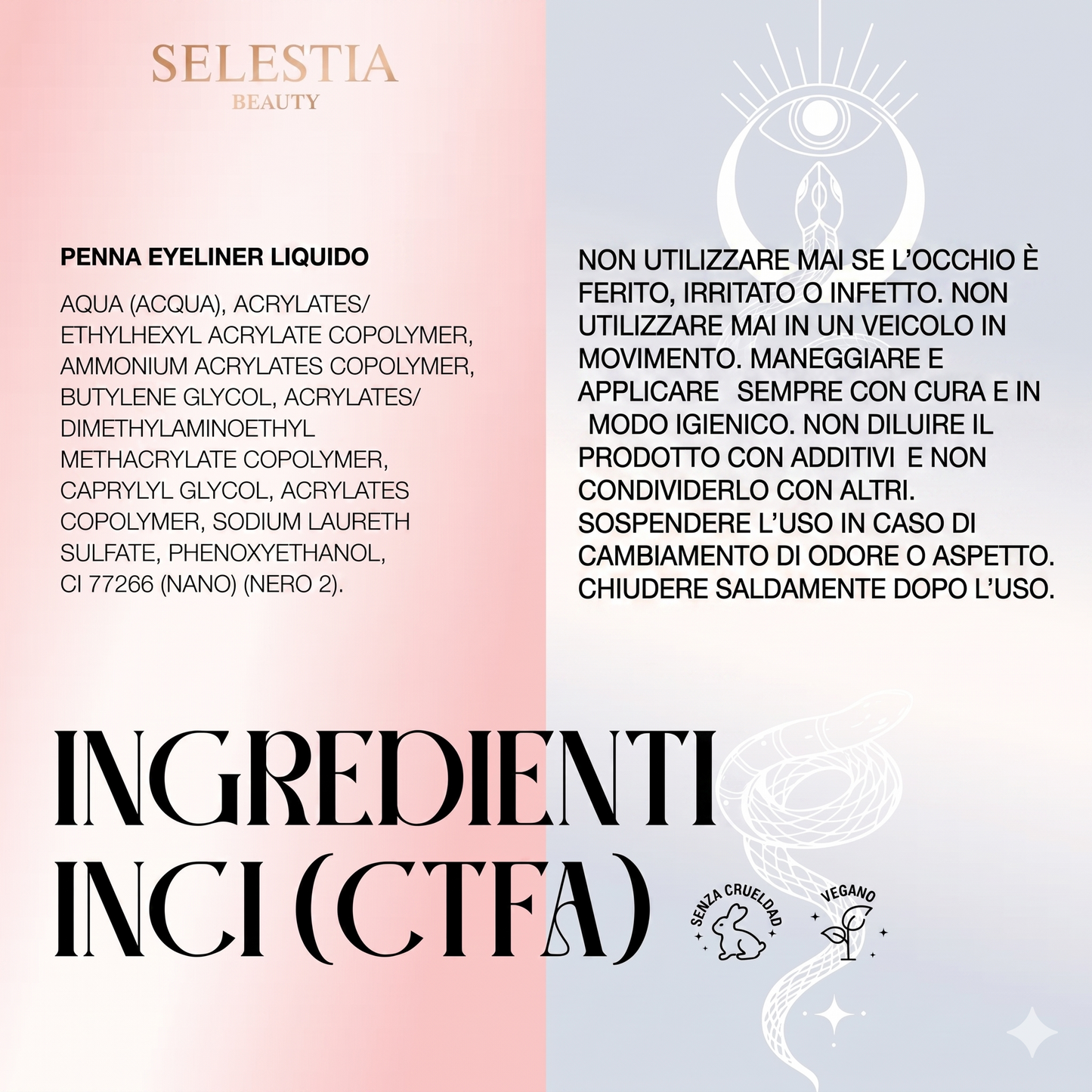 Tratto Preciso Eyeliner Liquido Resistente Sbavature Punta Feltro