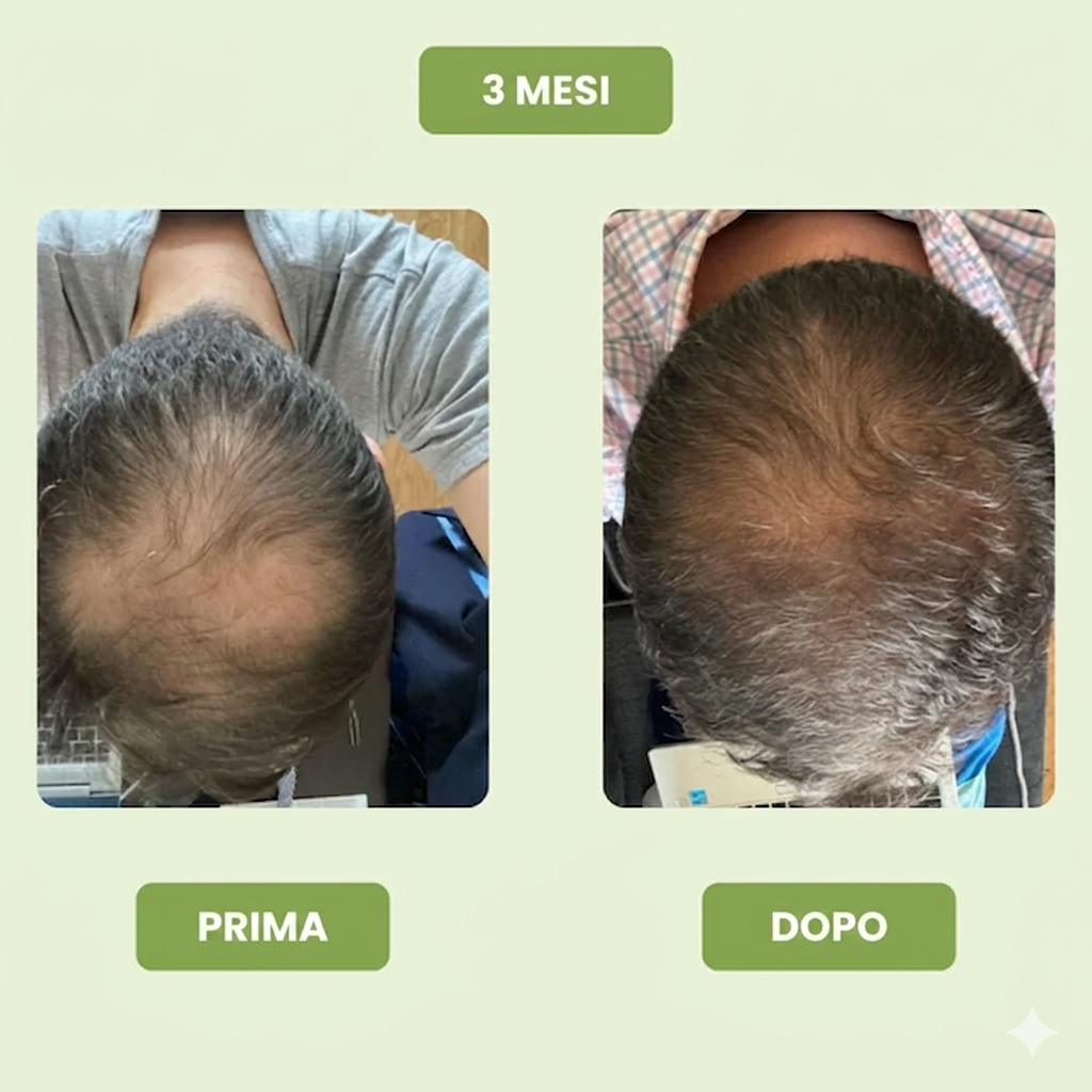 Siero per la crescita dei capelli da uomo