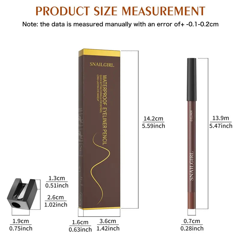 Trucco Occhi Matita Eyeliner Resistente a Sbavature Punta Morbida