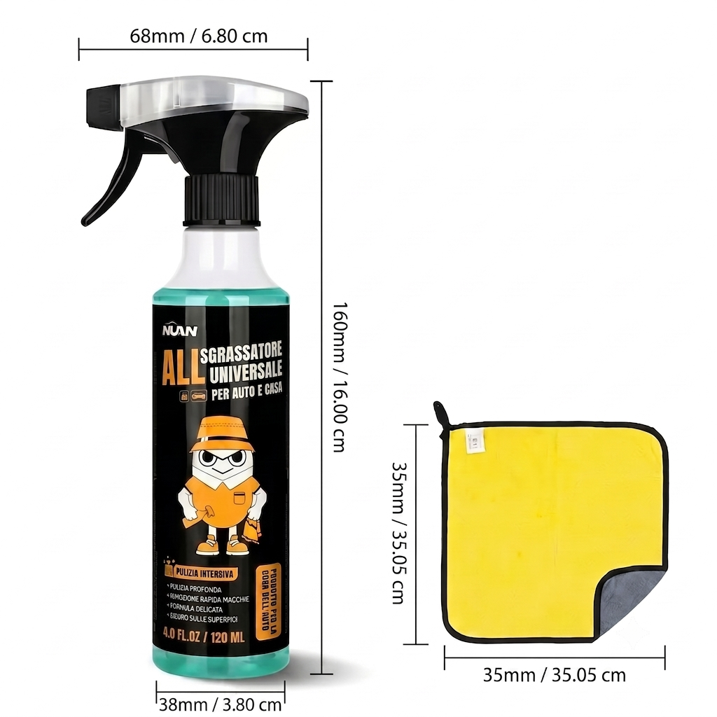 Pulizia Rapida Multiuso Spray per Auto e Casa 300ml