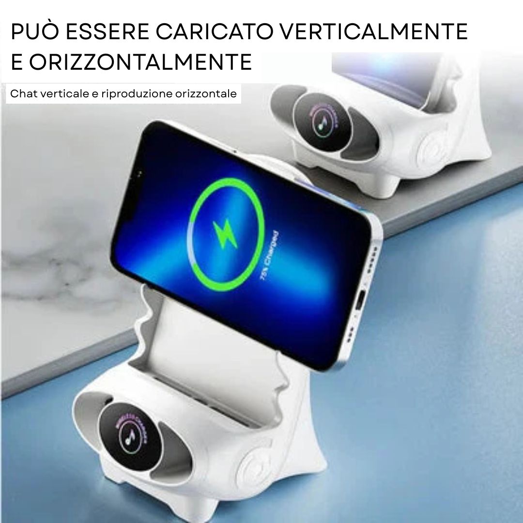 Mini supporto per caricabatterie per telefono a forma di sedia