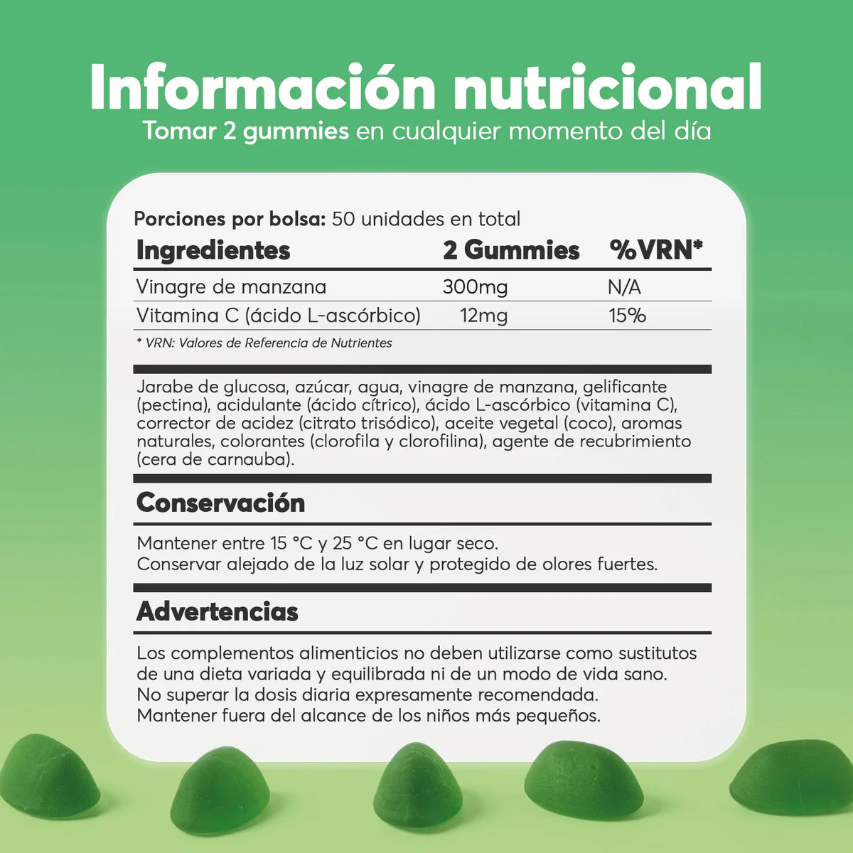 Elimina gonfiore, fame nervosa e guarisci il tuo intestino con le V-Gummies all'aceto di mele.