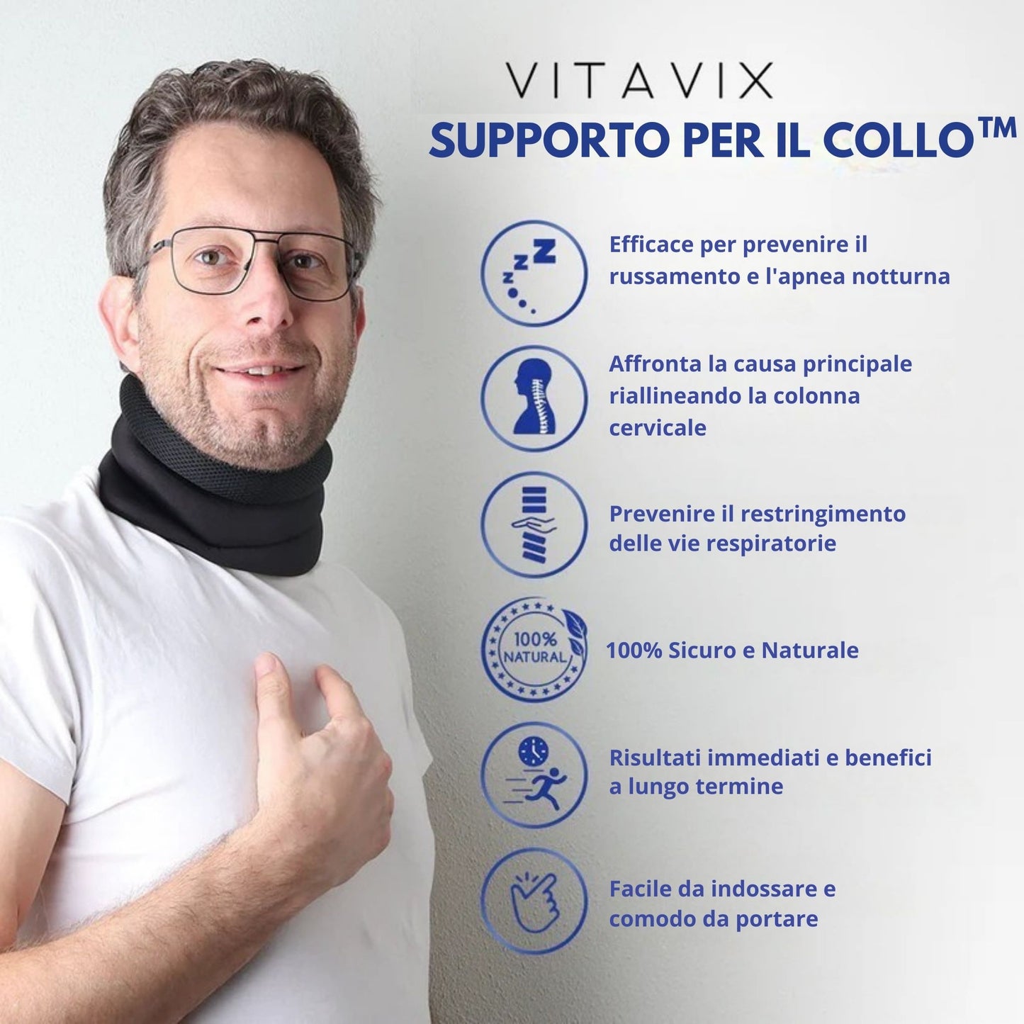 Supporto per il collo™- Niente più russare