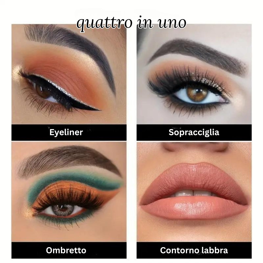 Penna eyeliner glitterata da 12 colori, penna eyeliner punk gotico affumicato impermeabile con finitura lucida perlata ad alto colore, trucco, set di matite per eyeliner, prodotti per il trucco, matite per eyeliner, cosmetici, tonalità per eyeliner,