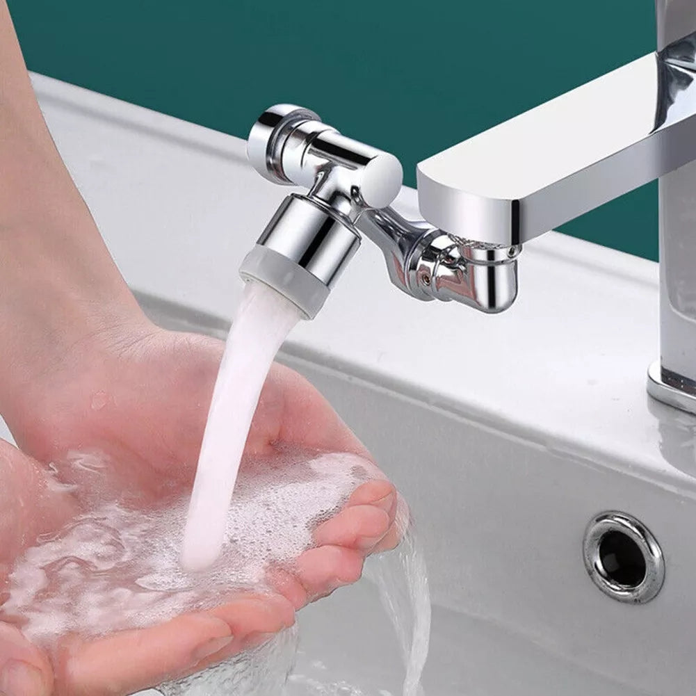 Rubinetto Magic orientabile 1080° INOX con filtro antispruzzo