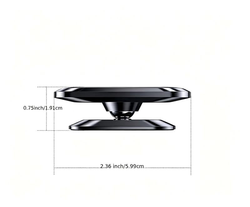 Confezione da 2 - Supporto Auto Magnetico Universale con Rotazione 360° e Ventosa