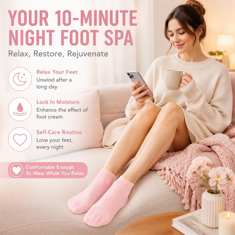Idratazione Profonda Calze in Silicone per Piedi Screpolati