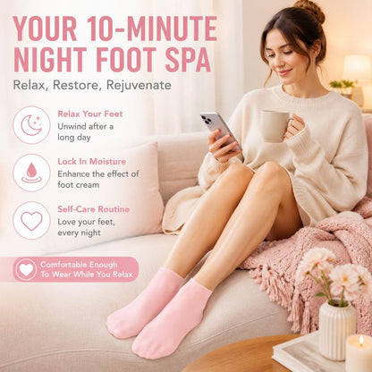 Idratazione Profonda Calze in Silicone per Piedi Screpolati