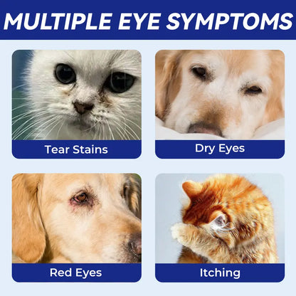 Sollievo Oculare Gocce per Cani e Gatti Trattamento Allergie