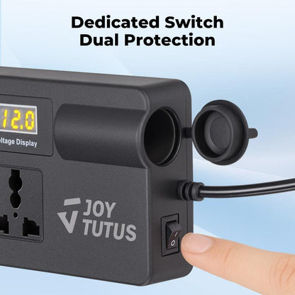 Convertitore 12-24V a 220V con USB QC3.0 e design compatto