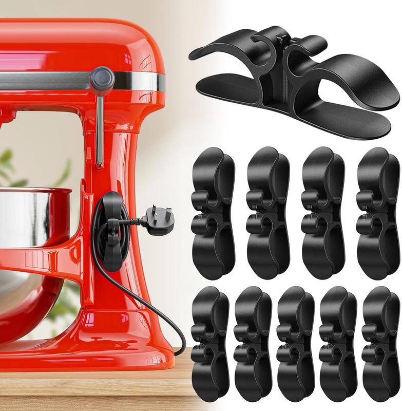 Organizzatore Cavi Cucina con Ganci Silicone e Colla 3M
