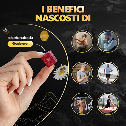 Supporto Naturale Gommose Shilajit Biologico Melograno Miele