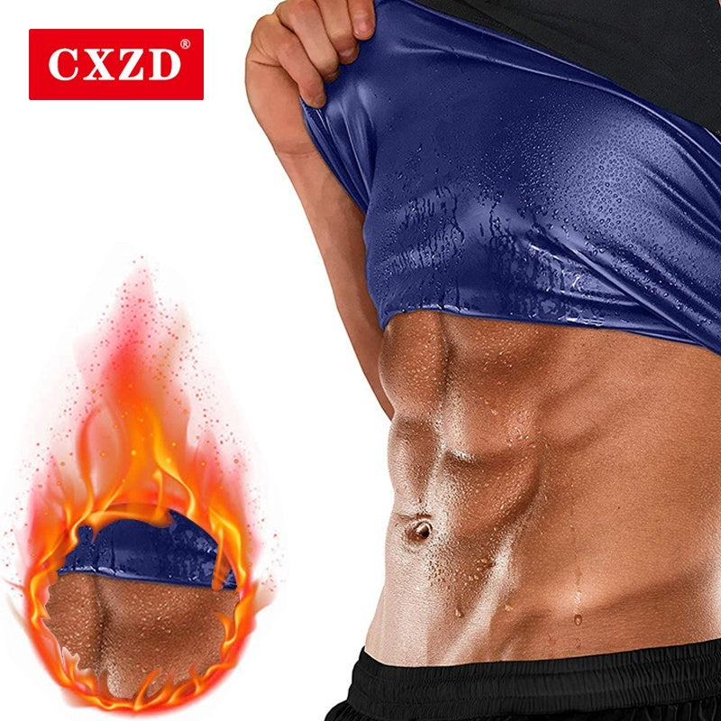 T-SHIRT A COMPRESSIONE EFFETTO SAUNA 2x1