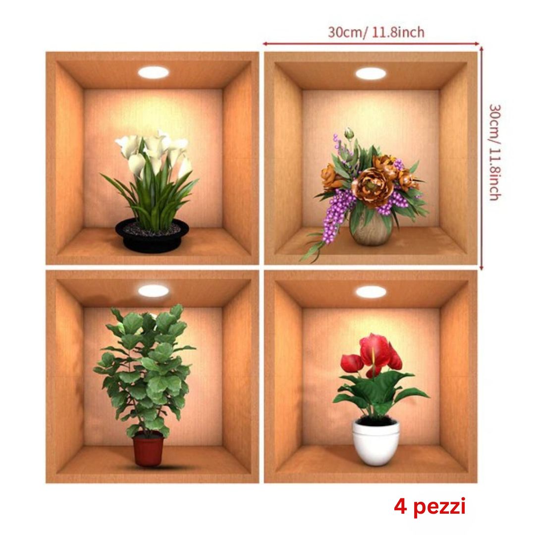 Adesivi ArtPlant 3D™️ Decora con arte moderna e realistica