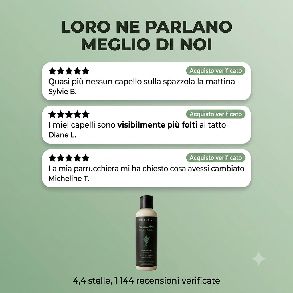Celestine Shampoo al Rosmarino & Cheratina