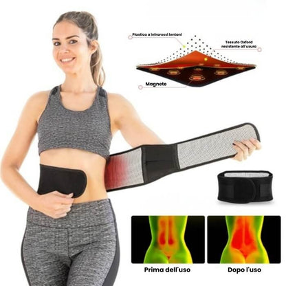 Cintura di supporto termico lombare TOURMABELT™