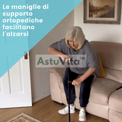 Il bastone che ti aiuta ad alzarti in piedi da solo e a camminare senza paura di cadere.