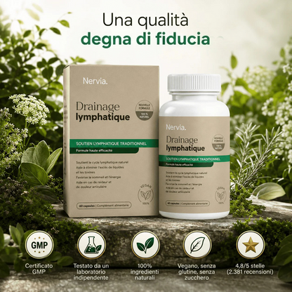 PALAMOT™ Capsule per il Drenaggio Linfatico · Trasformazione Completa in 60 Giorni