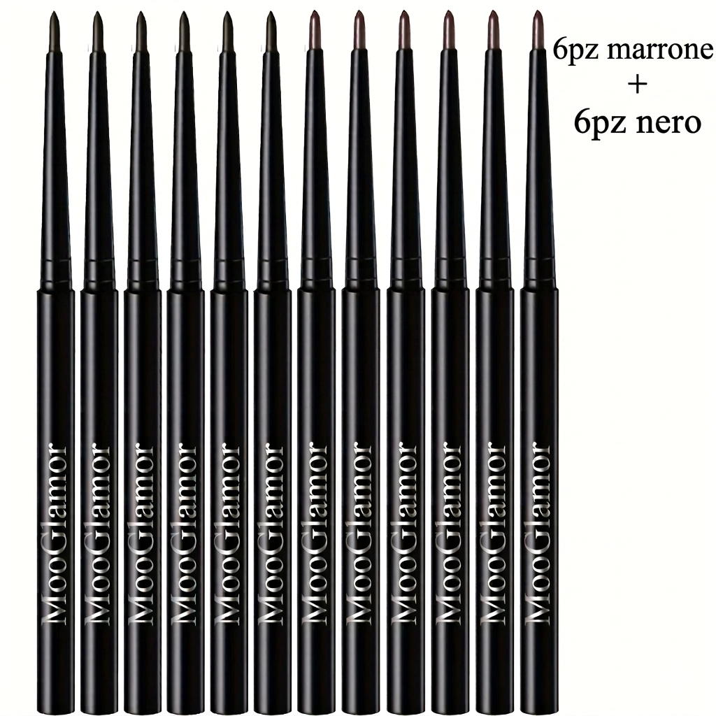 Eyeliner Liquidi Set 12 Alta Pigmentazione Lunga Durata