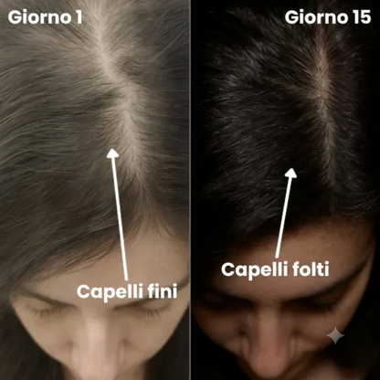 Olio vegano per capelli per una crescita rapida