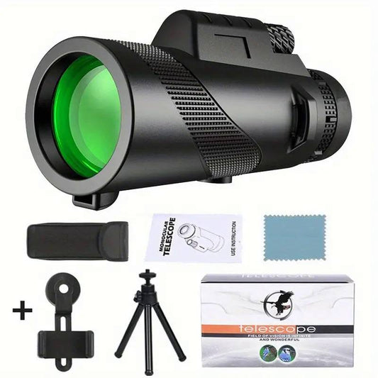 Telescopio monoculare + kit di accessori mobili