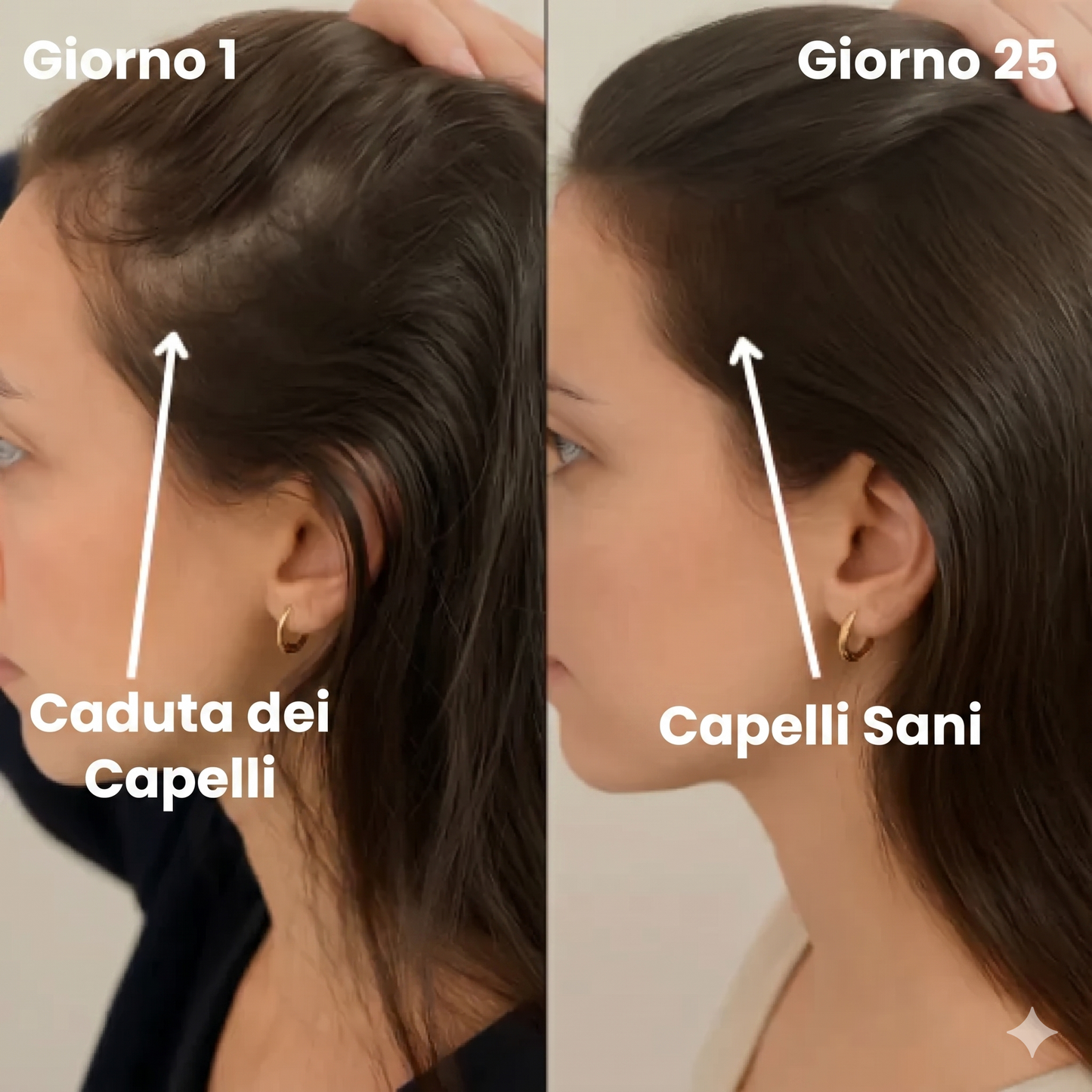 Olio vegano per capelli per una crescita rapida