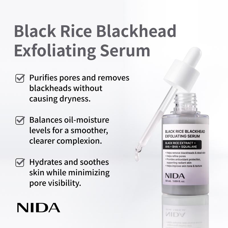 Esfoliante Viso Siero Riso Anti-Punti Neri Pori Puliti