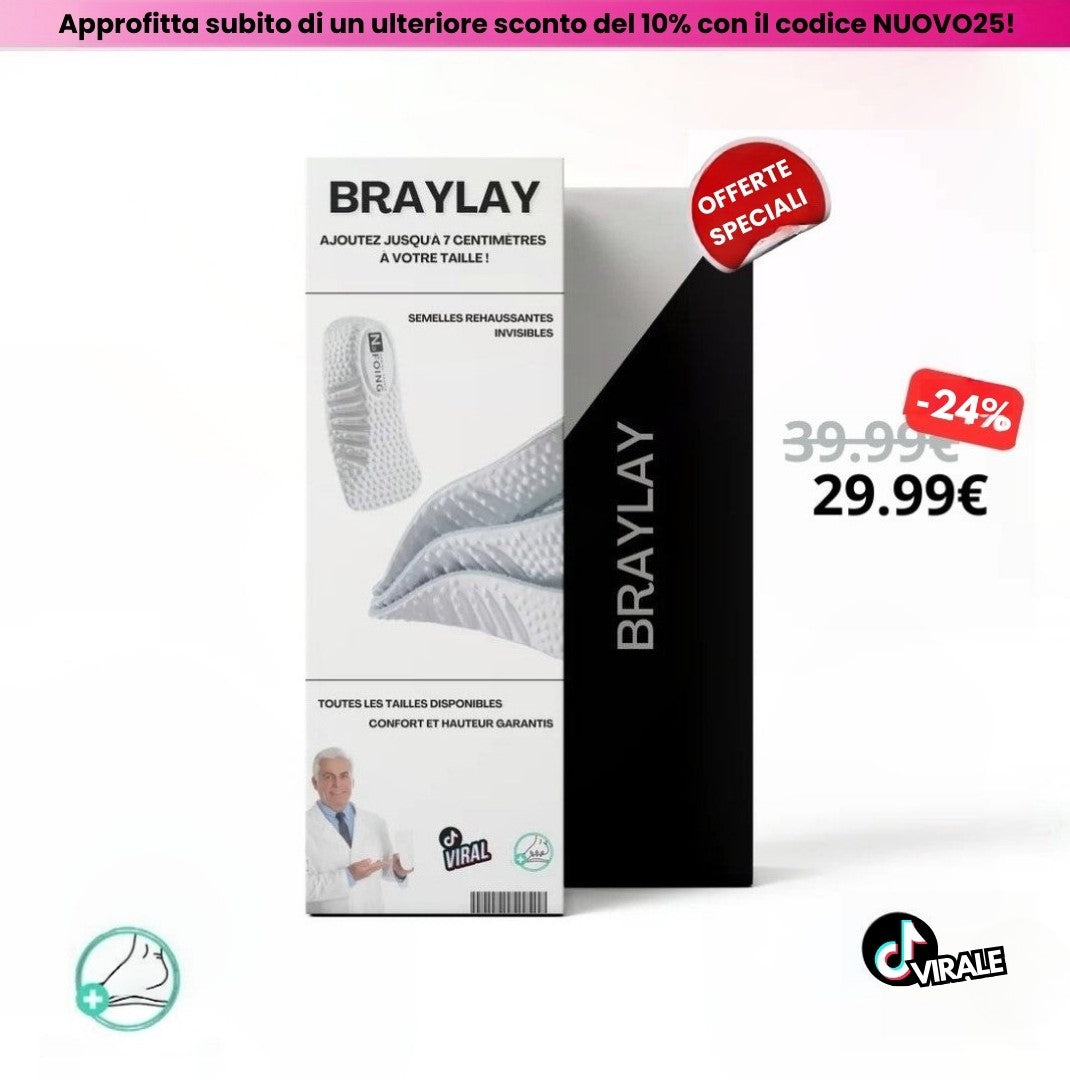 Solette ortopediche FlexStep™ con rialzo in altezza