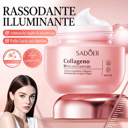 Crema Idratante Viso Collagene e Niacinamide Luminosità Avanzata