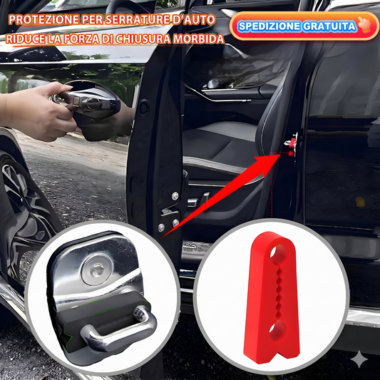 (Confezione da 4) - Pannelli fonoassorbenti in silicone per portiere auto - Assorbimento degli urti e protezione superiori.