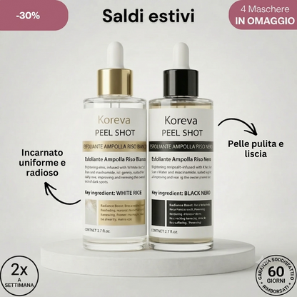 Pori Affinati e Pelle Purificata con Esfoliante al Riso Coreano