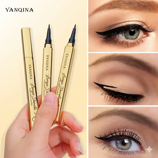 (Colore – nero) – Eyeliner liquido waterproof – Punta di precisione in fibra, a lunga durata e resistente alle sbavature